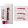 Euthymol Dentifricio sensibile 75 ml x 6, dentifricio al fluoro per denti sensibili, rimozione della placca, protezione della carie, antibatterico, senza glutine, timolo e mentolo, rinfresca il