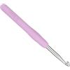 Coopay Uncinetto 6,5 mm, rosa, alluminio, 1 pezzo, ergonomico con impugnatura morbida per mani artritiche