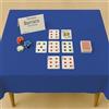 Byour3 - Panno Blu Da Gioco - Per Tavolo Quadrato O Rettangolare Torneo Burraco Carte Da Poker Copritavolo Proteggi Tavolo Per Giochi Da Tavola Mollettone Per Giochi Natalizi (6 posti 180x145cm)