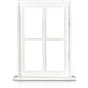 Blümelhuber Finestra decorativa vintage da stalla in stile country con cornice e ripiano - da appendere o appoggiare