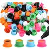 ATOMUS Silicone Tattoo Ink Cup 200pcs Monouso Silicone Tattoo Pigment Tazza Rotonda Forma Sopracciglia Eyeliner Colore Labbra Pigment Tazza Mista Colore Del Tattoo Pigment Holder