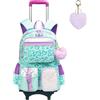 HTgroce Zaino Trolley Scuola Elementare Bambina, Zainetto Bambina Zaino Scuola Bambini.