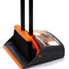 TreeLen Brush and Dustpan Set with 52 Long Handle for Home Kitchen Room Office Lobby Floor Use Upright Stand Up Stand Up Broom with Dustpan Combo