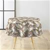 Douceur d'Intérieur, Tovaglia Rotonda (Diametro 160 cm) Ebany Choco, PVC Textilia con Paillettes