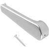 Hoite Maniglia per porta del bagno - Foro da 7 mm per roulotte e camper, con vite di fissaggio (argento)