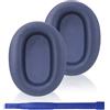 Adhiper WH-CH710N - Cuscinetti auricolari di ricambio compatibili con cuffie Sony WH-CH700N, WH-CH710N, WH-CH720N, cuscinetti auricolari di ricambio con morbida pelle proteica e memory foam (blu)