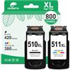 COLORETTO 510 XL 511 XL Cartucce d'inchiostro per Canon PG-510XL CL-511XL Compatibile con IP2700 iP2702 MP230 MX350 MP240 MP270 MX410 MP260 MP280 MP282 MP330 MP480 MX340 MX330 MX420 Nero e colore