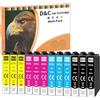 D&C 503XL Cartucce d'inchiostro compatibili con Epson 503 XL Multipack cartucce per stampante Epson wf 2960 per Workforce WF-2960DWF WF-2965, Expression Home XP-5200 XP-5205 (confezione da 12)