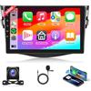 Rimoody 2G+64G Android Autoradio per Toyota RAV4 2007-2012 9 Pollici Touchscreen Autoradio con Wireless Carplay Android Auto Navi GPS Mirror Link Bluetooth FM/RDS Radio WiFi USB+ Telecamera Posteriore