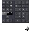 Ieron Tastierino numerico wireless Mini tastiera ricaricabile con tastierino numerico a 35 tasti per PC desktop portatile