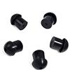 HYSHIKRA Auricolari di ricambio in gomma morbida a fungo auricolari compatibili per Motorola Baofeng Kenwood Yaesu Walkie Talkie Covert Acoustic Air Tube Auricolare (5 pezzi, Black)