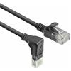 ACT Cavo di rete CAT6A ad angolo di 90° verso il basso, U/UTP LSZH, sottile 3,6 mm, cavo Ethernet flessibile con connettore RJ45, per l'uso in data center, 0,15 metri, verso il basso DC3930