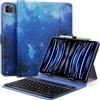 MoKo Custodia Tablet Universale con QWERT Tastiera per Tablet da 9", 9.7", 10.1", 10.2", 10.4", 10.5", 10.9", 11", con Tastiera Bluetooth Wireless Rimovibile Portapenne per iPad, Fire, Pixel, Stellato