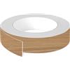 cyclingcolors 1x Bordo bordatura nastro per bordi in ABS senza colla 23 mm x 5 m spessore 0,80 mm pannello per mobili piano di lavoro laminato in legno, Rovere Casella naturale