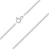 PLANETYS - Catenina per Bambini Argento Sterling 925 Rodiato Modello Spina di pesce Larghezza: 1.60 mm Lunghezza: 34 cm
