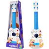 JurciCat 42cm Chitarra per Bambini con 4 Corde Regolabili Ukulele per Bambini Principianti Ragazzi Ragazze