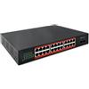 QOLTEC Switch Qoltec 52365 non gestito 24 porte Gigabit Ethernet 10-100-1000 Nero [NUQOLSW24052365]