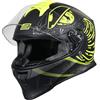 ORIGINE On Road Casco Integrale Casco Moto con Ventilazione ECE (FIGHTER MATT FLUO YELLOW-BLACK,L)…