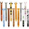 Foymlon Penne Cancellabili, 12 Pezzi Penna Cancellabile Colore Rosso Blu 0,5 mm per Bambini, Studenti, Scuola, Ufficio
