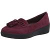 FITFLOP - Tassel Bow TM Sneakerloafer - Deep Plum - Women - 3