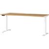 GERMANIA DIE MÖBELMACHER Germania Scrivania 7909-552, a Rovere di Grandson repro/Bianco, tel. regolabile in altezza, 180 x 120 x 80 cm (LxAxP)