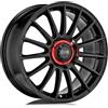 Cerchi in lega OZ SUPERTURISMO EVOLUZIONE 8.5x19 Gloss Black Red Lettering