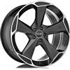 Cerchi in lega OZ ASPEN HLT 10.0x20 Matt Black Diamond Cut