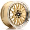 Cerchi in lega Japan Racing JR10 7.0x15 Gold w/ Machined Lip
