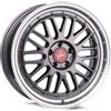 Cerchi in lega Keskin KT22 8.0x18 Titan Grey Lip Polish