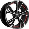 Cerchi in lega Mam RS6 7.0x16 Black Front Polish Red Inside