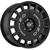 Cerchi in lega OZ RALLY RACING 7.5x18 Gloss Black Silver Lettering