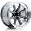 Cerchi in lega Japan Racing JR19 8.0x14 Gun Metal w/ Machined Lip