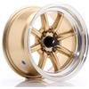 Cerchi in lega Japan Racing JR19 8.0x14 Gold w/ Machined Lip