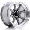Cerchi in lega Japan Racing JR19 8.0x14 Gun Metal w/ Machined Lip
