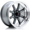 Cerchi in lega Japan Racing JR19 8.0x15 Gun Metal w/ Machined Lip