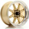 Cerchi in lega Japan Racing JR19 8.0x15 Gold w/ Machined Lip