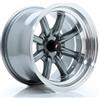 Cerchi in lega Japan Racing JR19 9.0x15 Gun Metal w/ Machined Lip