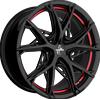 Cerchi in lega Keskin KT24C 8.5x19 Black Painted Red Inside