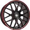 Cerchi in lega Mam GT1 9.5x19 Matt Black Lip Red