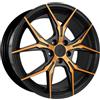 Cerchi in lega Keskin KT19N 8.5x19 Matt Black Front Copper