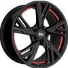 Cerchi in lega Mam RS5 7.5x17 Black Painted Red Inside