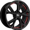 Cerchi in lega Mam RS6 7.5x17 BLACK PAINTED RED INSIDE