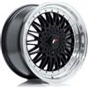 Cerchi in lega Japan Racing JR9 9.0x18 Gloss Black w/ Machined Lip