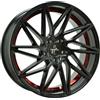 Cerchi in lega Keskin KT20 8.0x18 Black Painted Red Inside