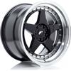Cerchi in lega Japan Racing JR6 10.5x18 Gloss Black w/ Machined Lip