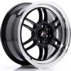 Cerchi in lega Japan Racing JR7 7.0x15 Gloss Black w/ Machined Lip