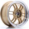 Cerchi in lega Japan Racing JR7 7.0x15 Gold w/ Machined Lip