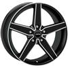 Cerchi in lega Autec Delano 8.0x18 Black Matt Polished