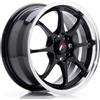 Cerchi in lega Japan Racing JR5 7.0x15 Gloss Black w/ Machined Lip
