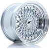 Cerchi in lega Japan Racing JR9 9.0x15 Silver w/ Machined Lip+Silver Rivets